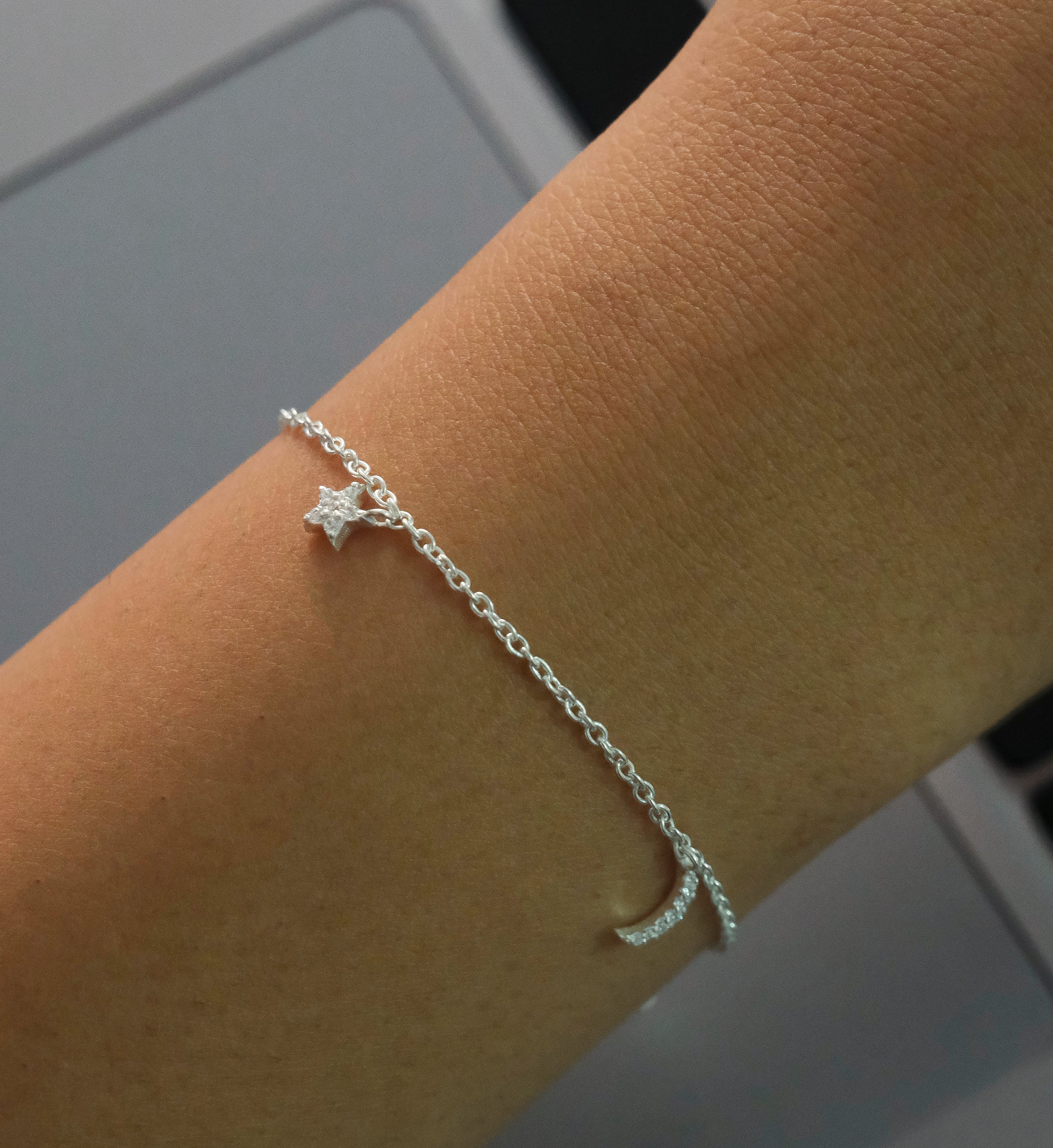 Star Moon Sun Bracelet-Bracelets-Anushka Jain Jewellery