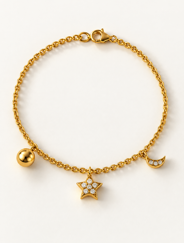 Star Moon Sun Bracelet
