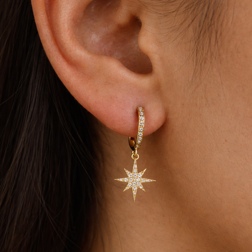 Starburst Huggies-Huggie-Anushka Jain Jewellery