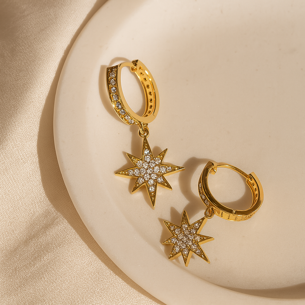 Starburst Huggies-Huggie-Anushka Jain Jewellery