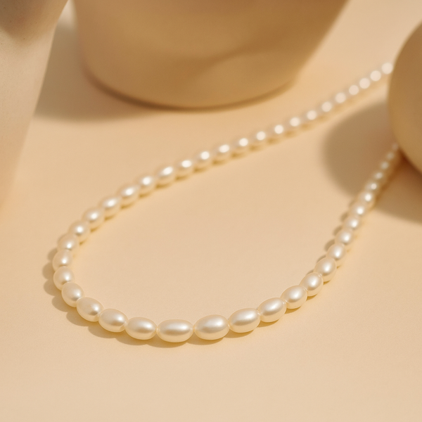 String of Pearl's necklace-Pendants-Gold Vermeil-Anushka Jain Jewellery