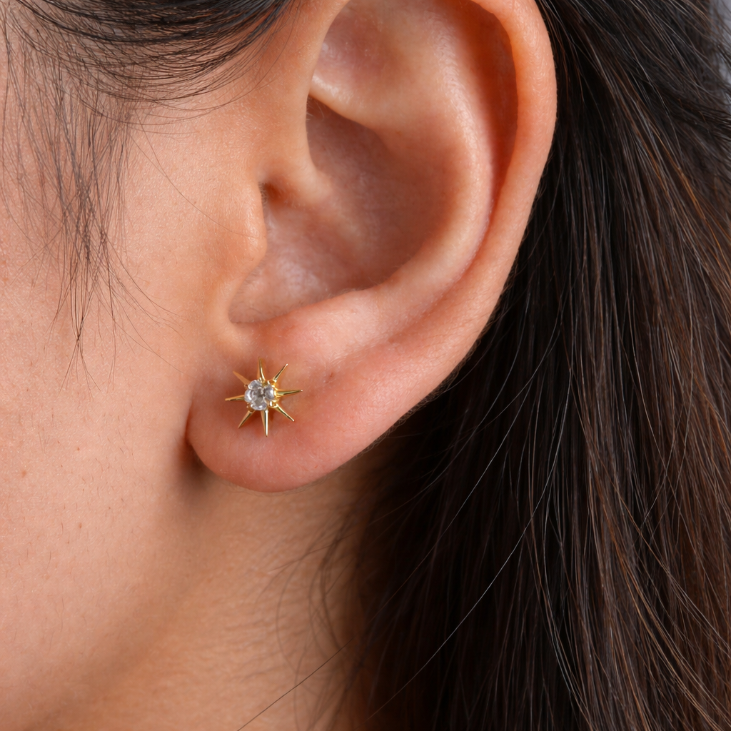 Sun Spike Studs-Anushka Jain Jewellery