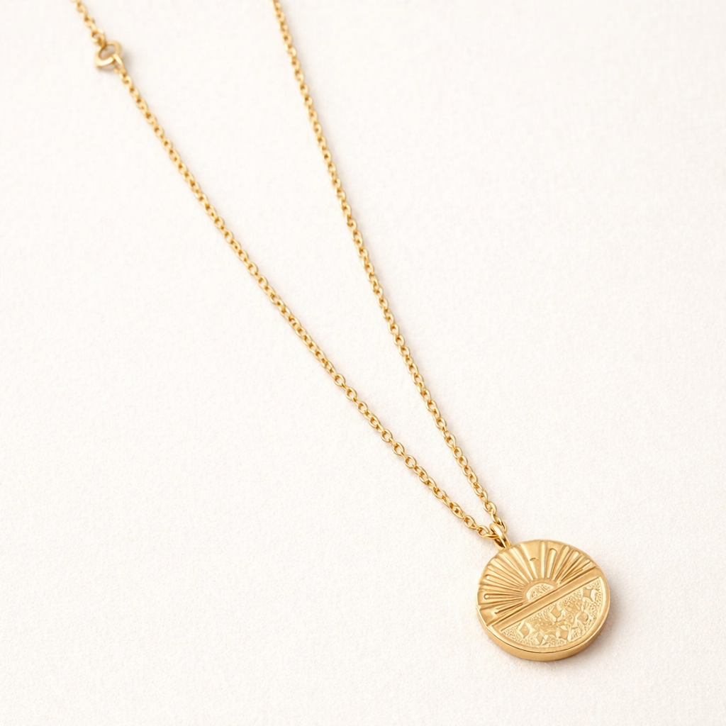 Sunraise Coin Necklace-Anushka Jain Jewellery