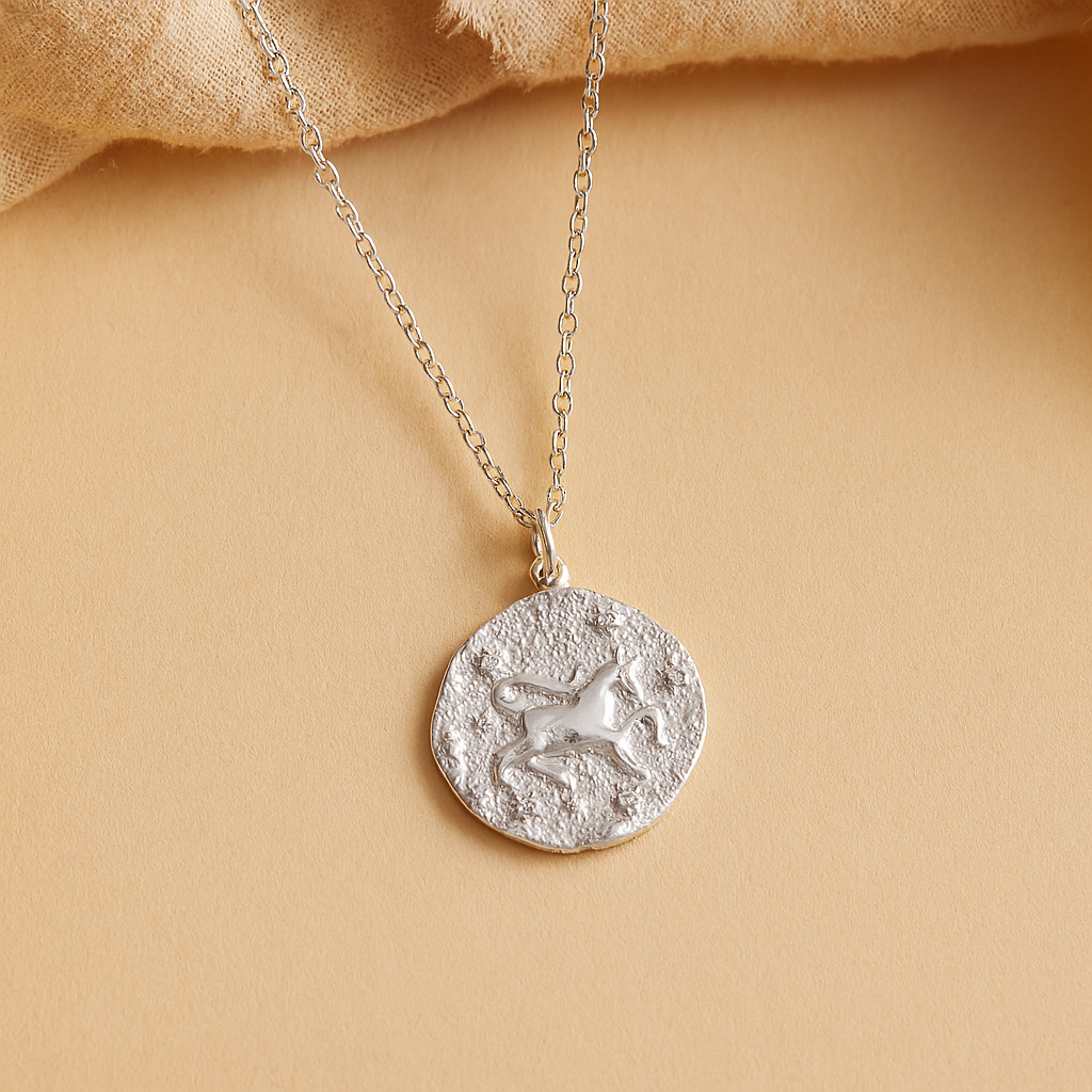 Taurus Zodiac Necklace-Necklaces-Silver-Anushka Jain Jewellery