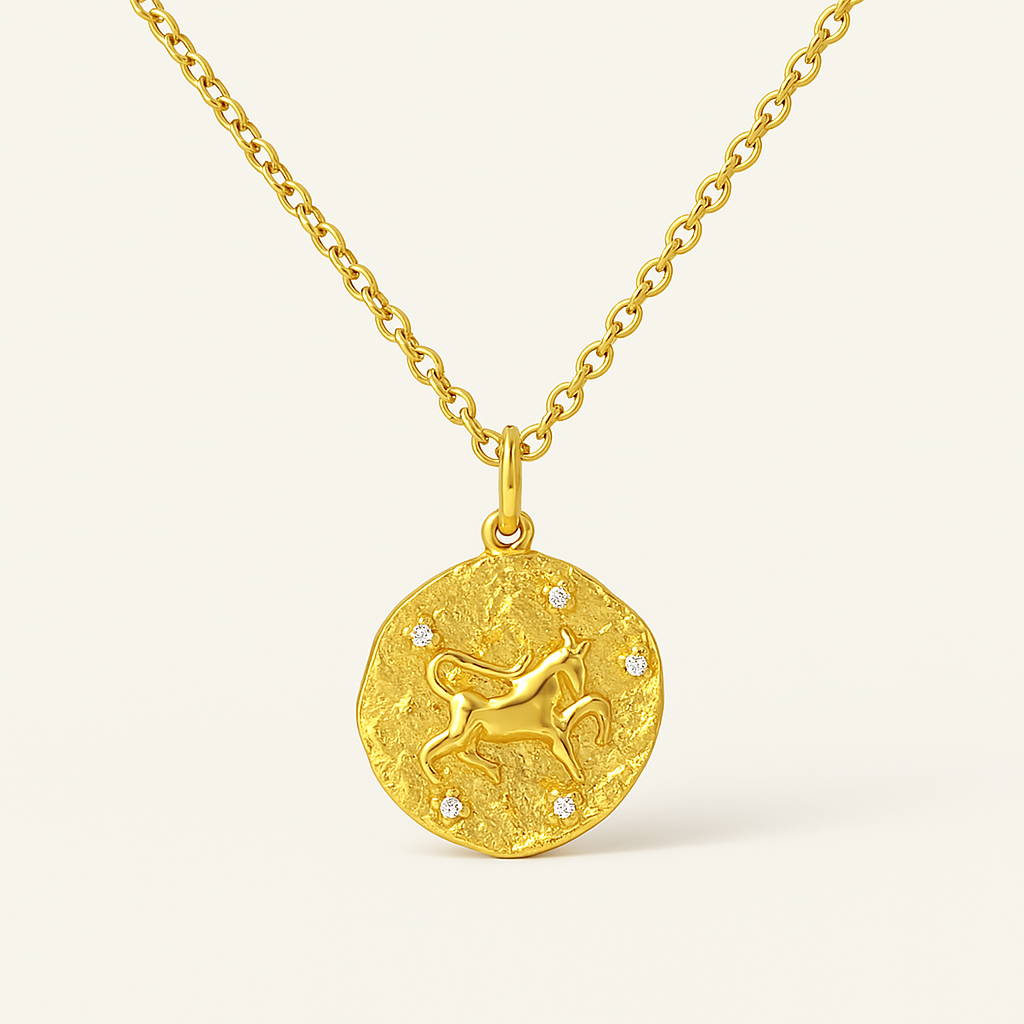 Taurus Zodiac Necklace-Necklaces-Anushka Jain Jewellery