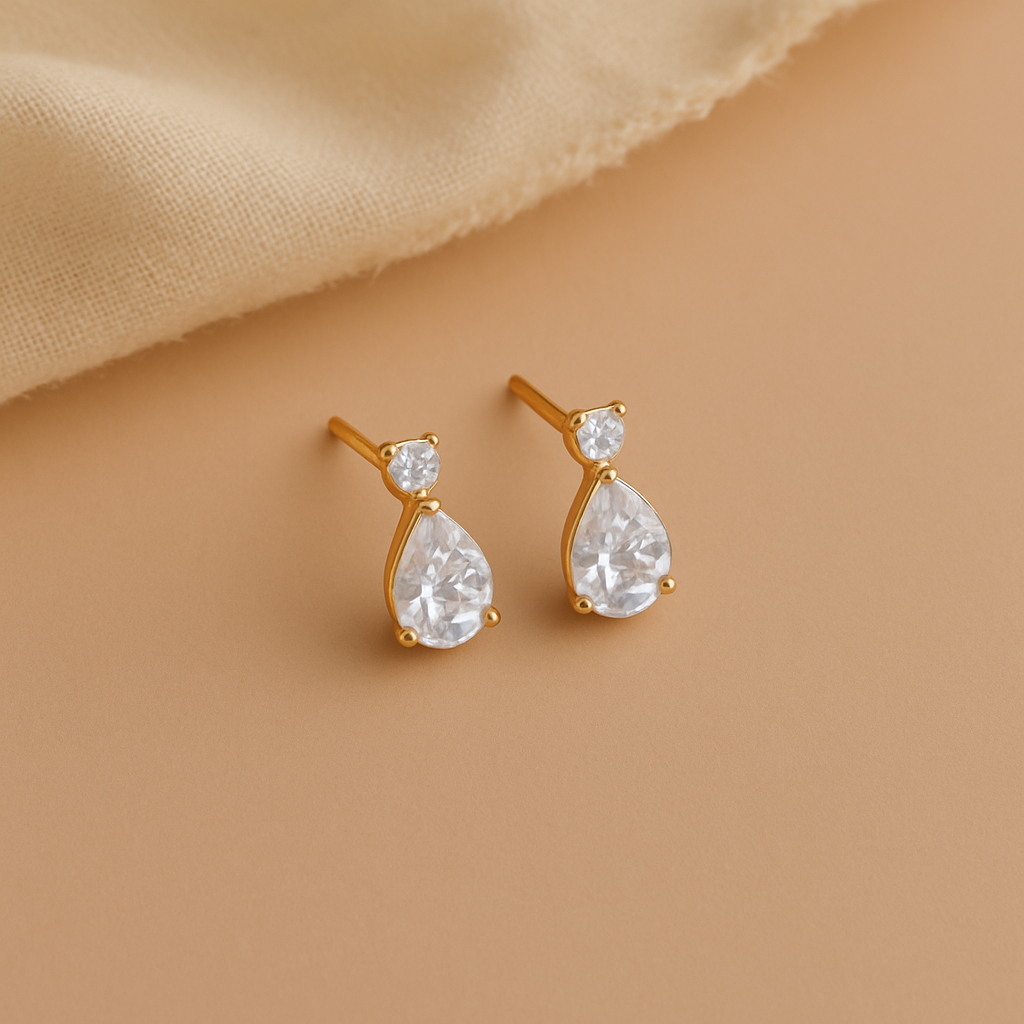 Teardrop Stud-Studs-Anushka Jain Jewellery