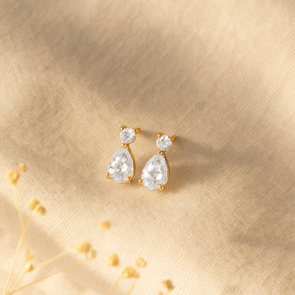 Teardrop Stud-Studs-Anushka Jain Jewellery