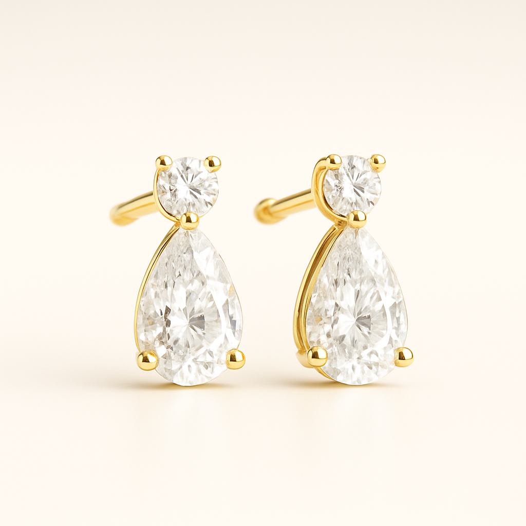 Teardrop Stud-Studs-Anushka Jain Jewellery