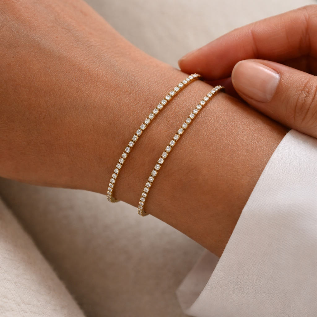 Tennis Bracelet-Bracelets-Anushka Jain Jewellery