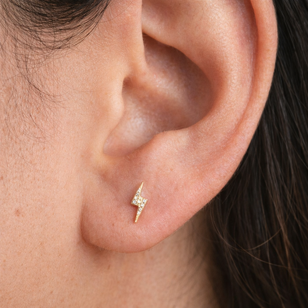 Thunder Diamond Studs-Anushka Jain Jewellery