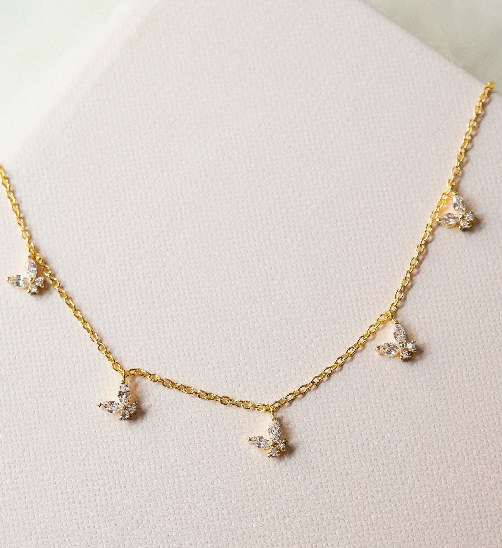 Tilted Butterfly Necklace-Pendants-Anushka Jain Jewellery