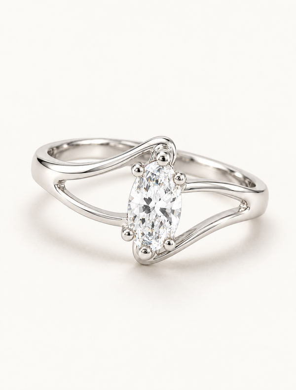 Trinity Solitaire Ring
