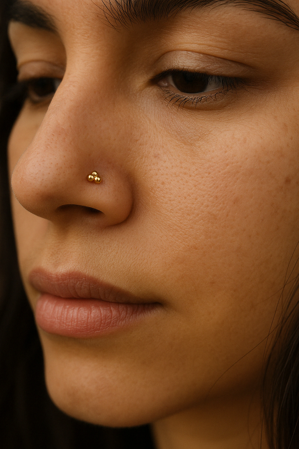 Trio Ball Nose Pin-Nose Rings-Anushka Jain Jewellery