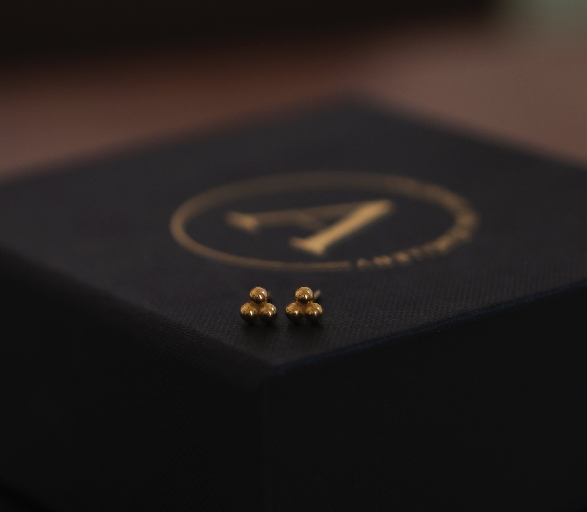 Trio Ball Studs-Studs-Anushka Jain Jewellery