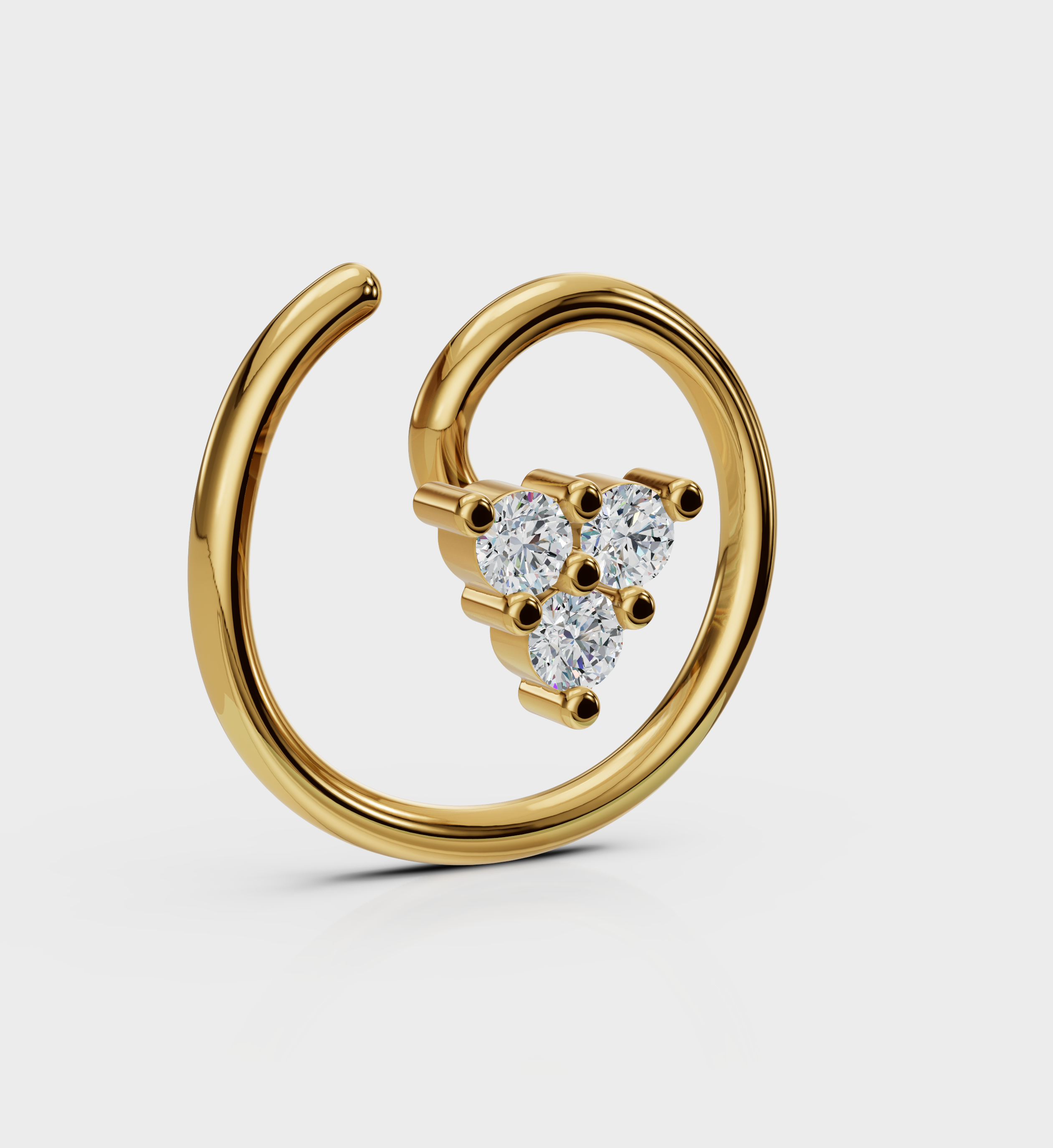 Trio Nose Pin-Nose Rings-Anushka Jain Jewellery