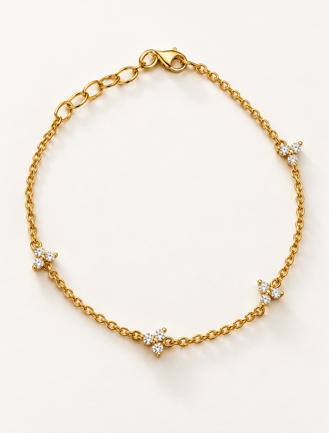 Triple Diamond Trio Bracelet