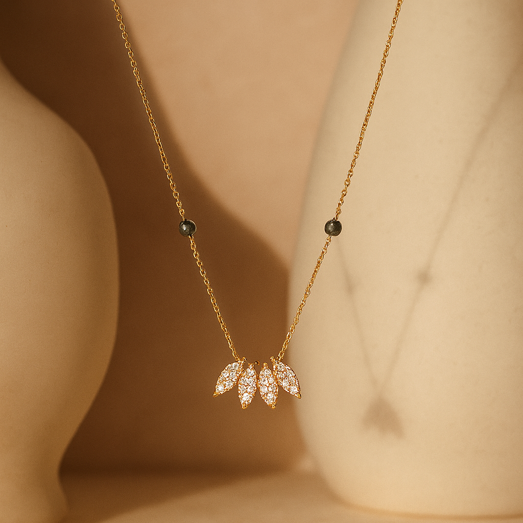 Triple Line Mangalsutra-Gold Vermeil-Anushka Jain Jewellery