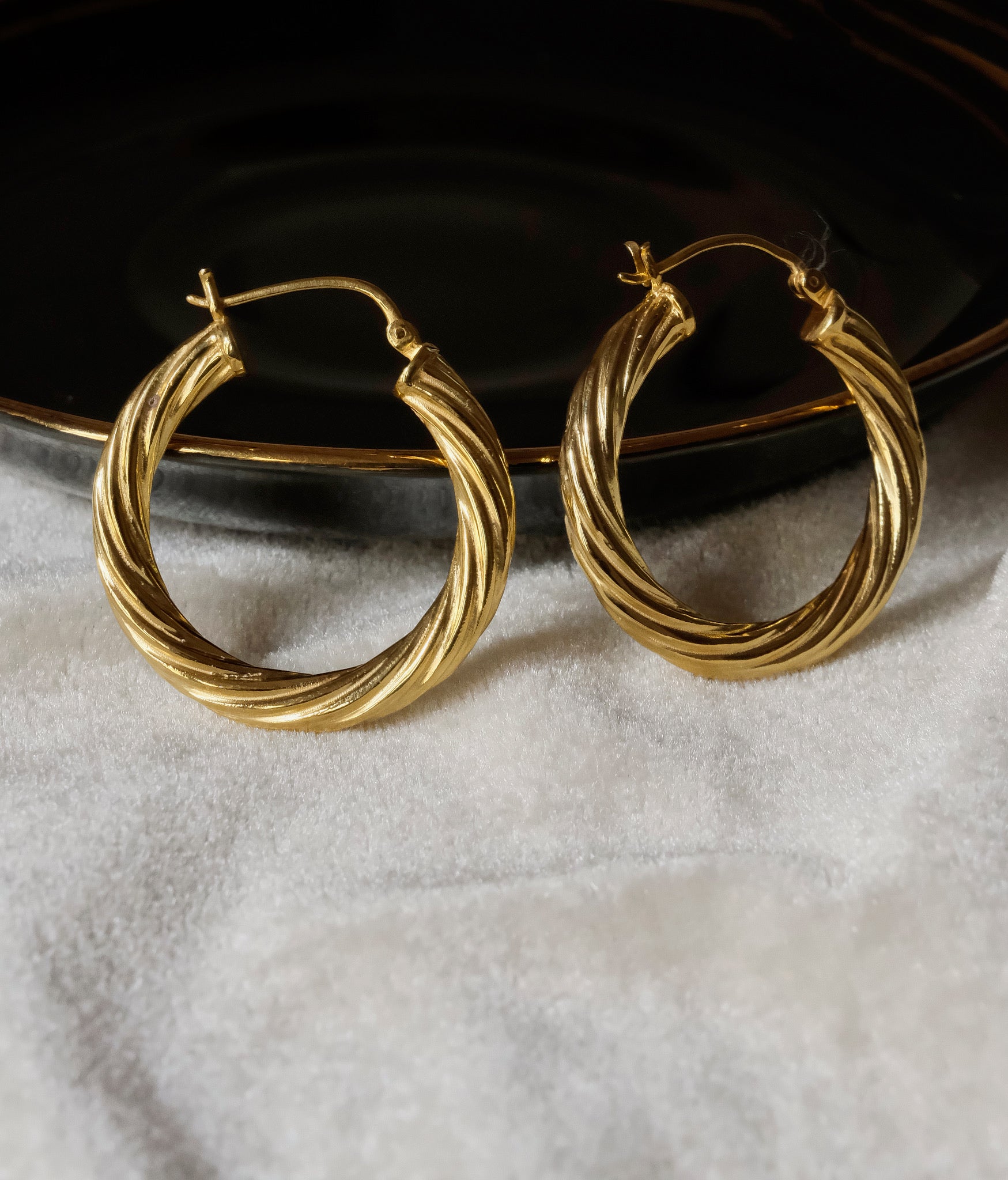 Twisted Hoop Earring-Hoops-Anushka Jain Jewellery