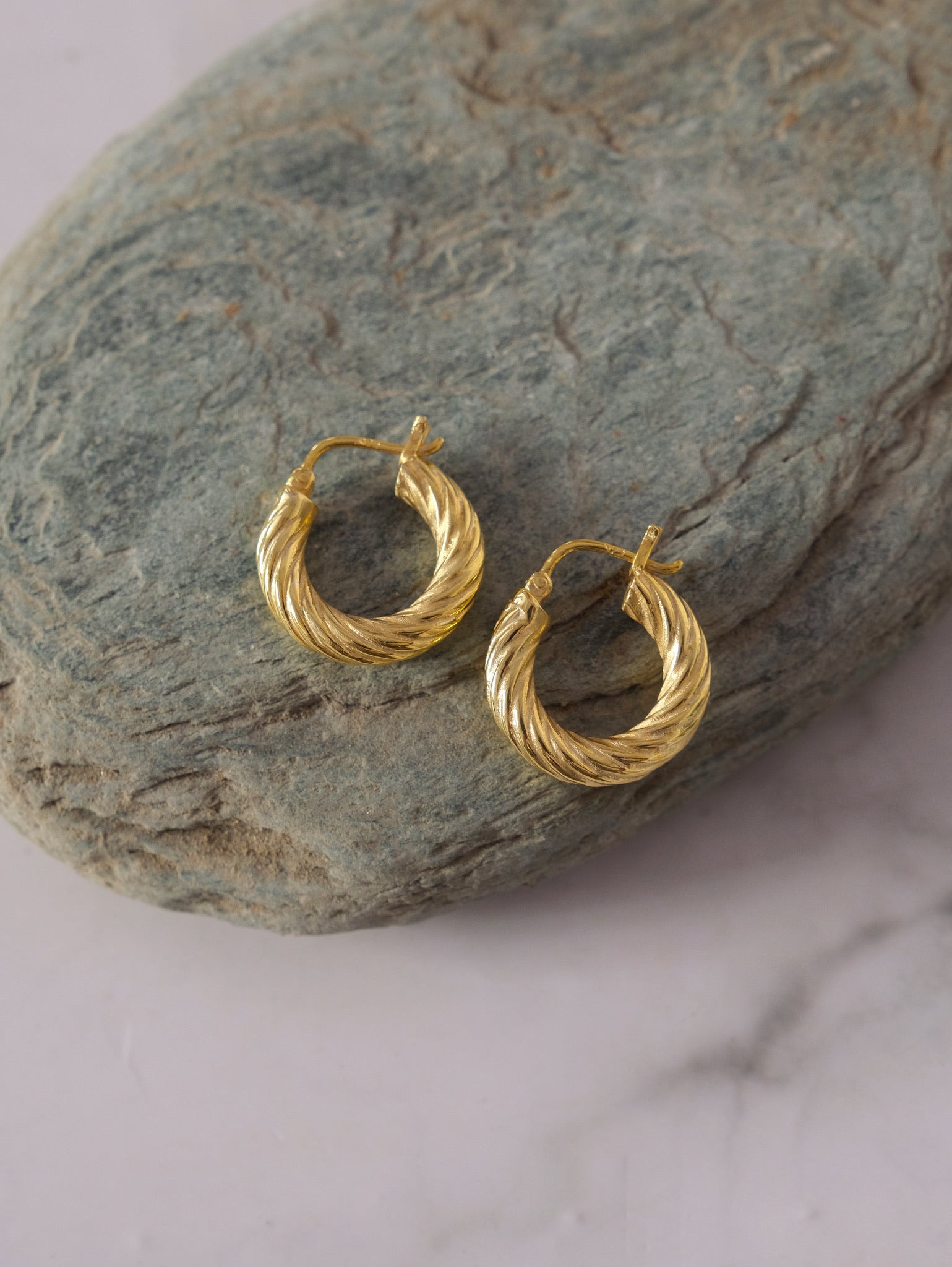 Twisted Hoop Earring-Hoops-Anushka Jain Jewellery