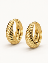 Twisted Huggie Earring