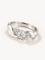 Twisted Radiance Solitaire Ring