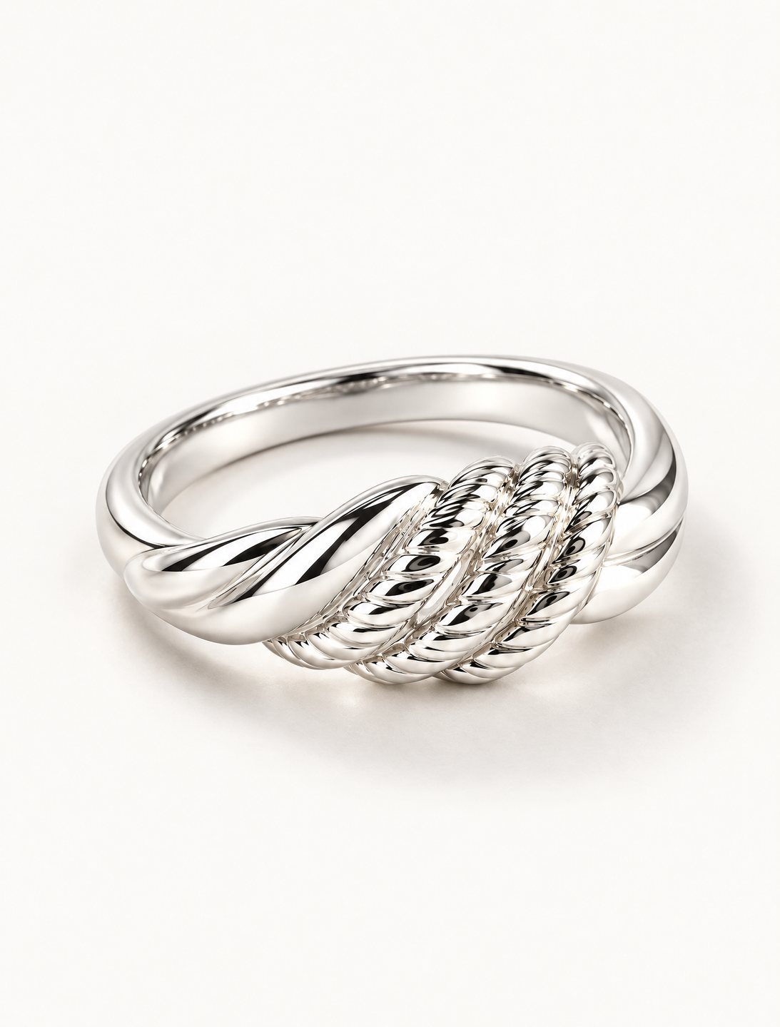 Twisted Rope Crossover Ring