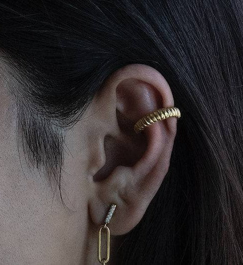 Twisted Rope Ear Cuff-Ear Cuffs-Anushka Jain Jewellery