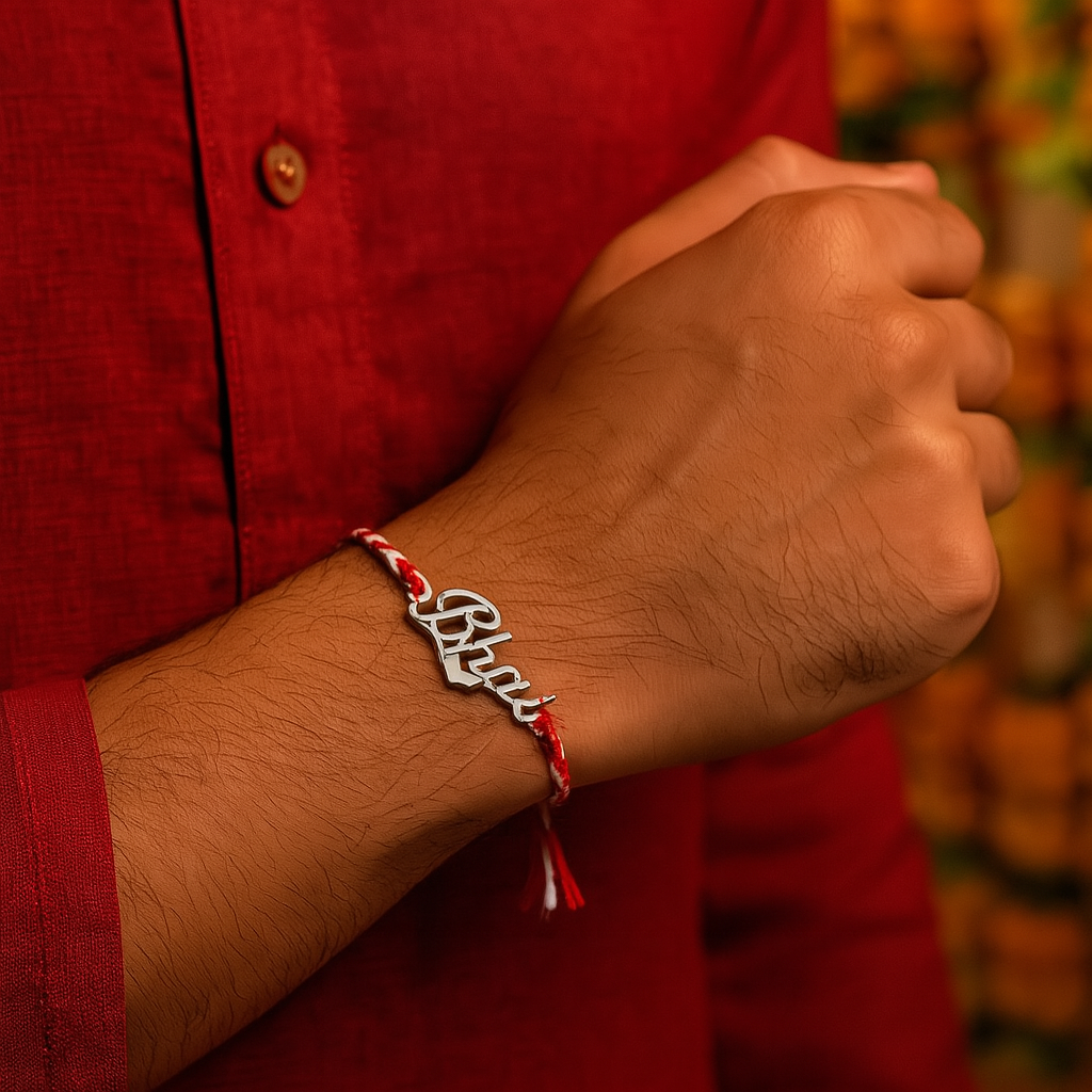 Two Silver Rakhi Combo Set-Rakhi-Anushka Jain Jewellery