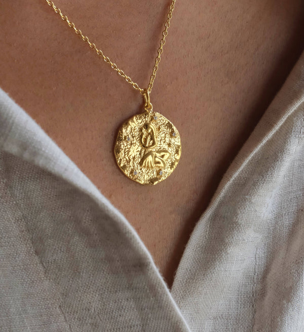 Virgo Zodiac Necklace-Necklaces-Anushka Jain Jewellery