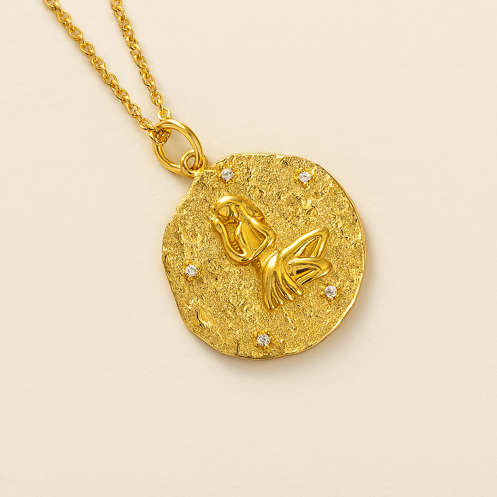 Virgo Zodiac Necklace-Necklaces-Anushka Jain Jewellery