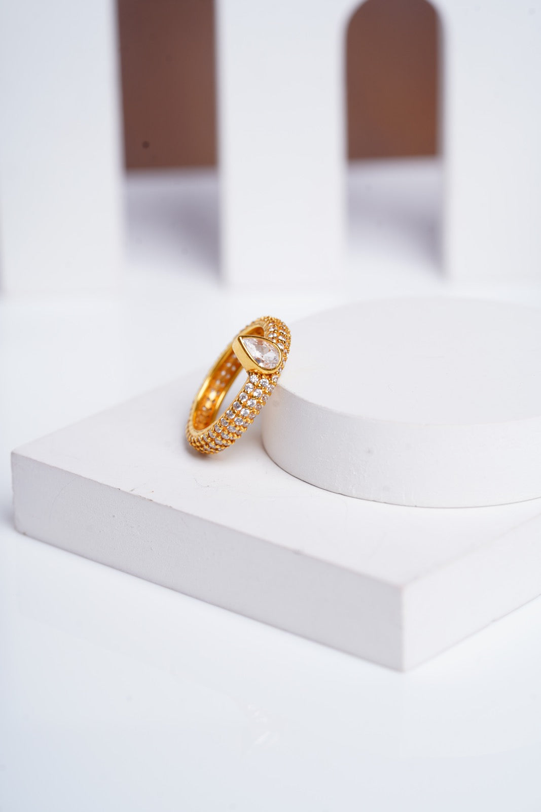 White Serenity Ring-Rings-Anushka Jain Jewellery