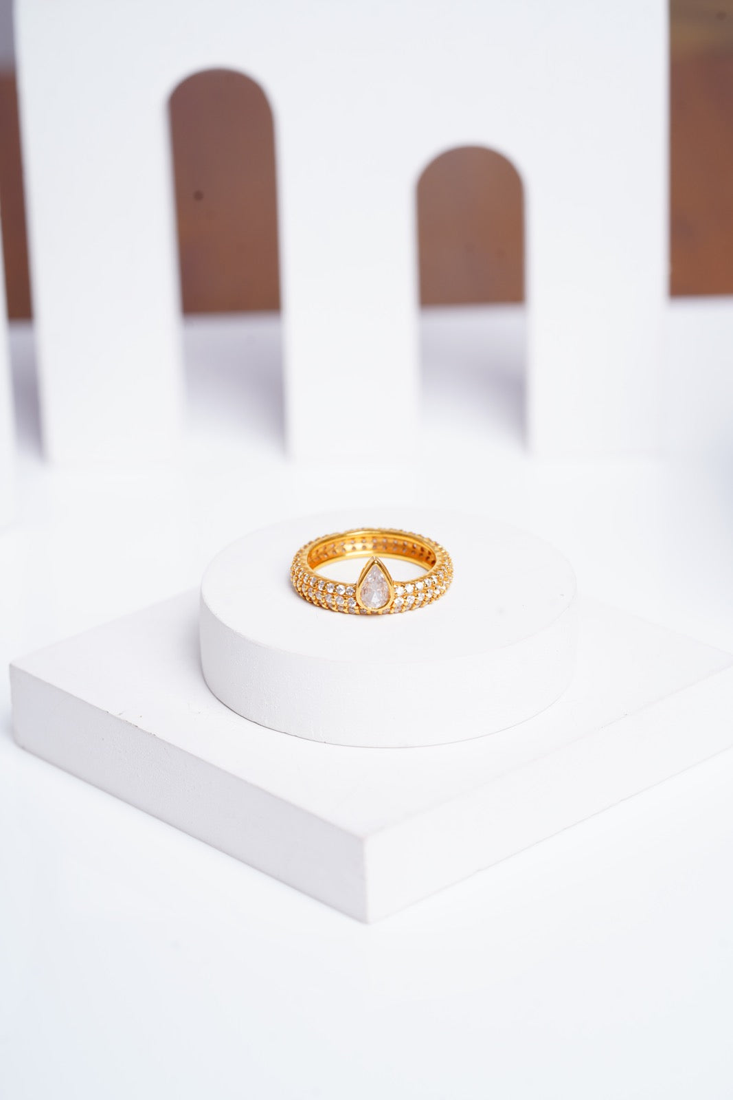 White Serenity Ring-Rings-Anushka Jain Jewellery