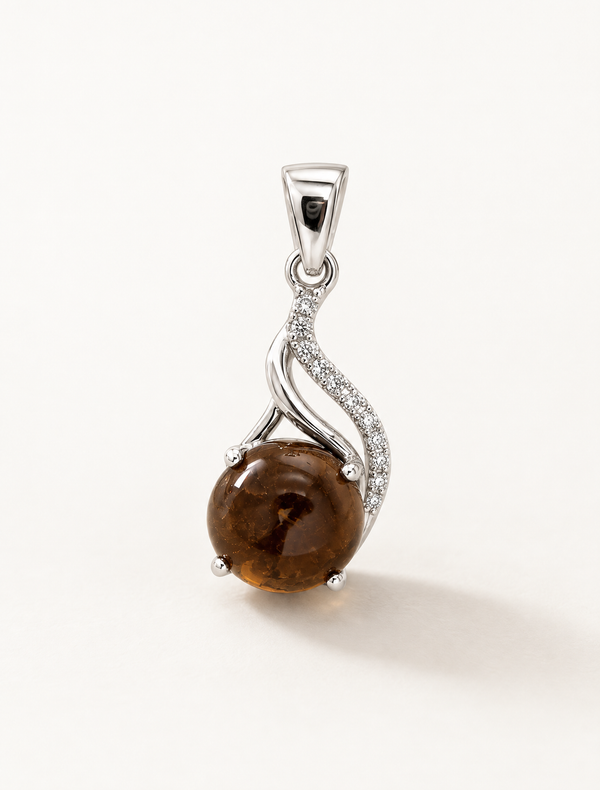 Yellow Tourmaline Cluster Charm