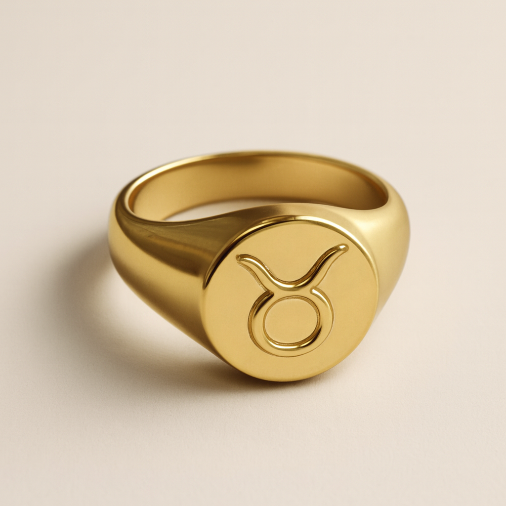 Zodiac Signet Ring-Rings-Anushka Jain Jewellery