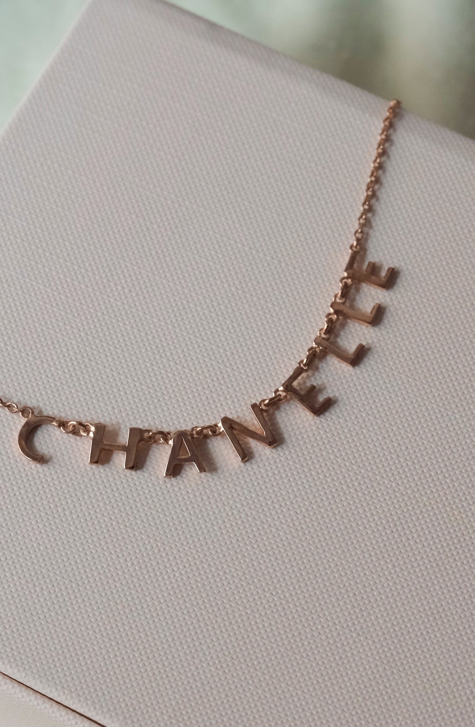Debasree Banerjee in Customised Name Necklace