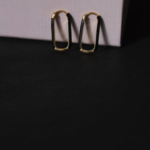 Enamel Long Bar Hoops