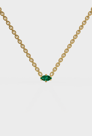 Marquise Emerald Necklace