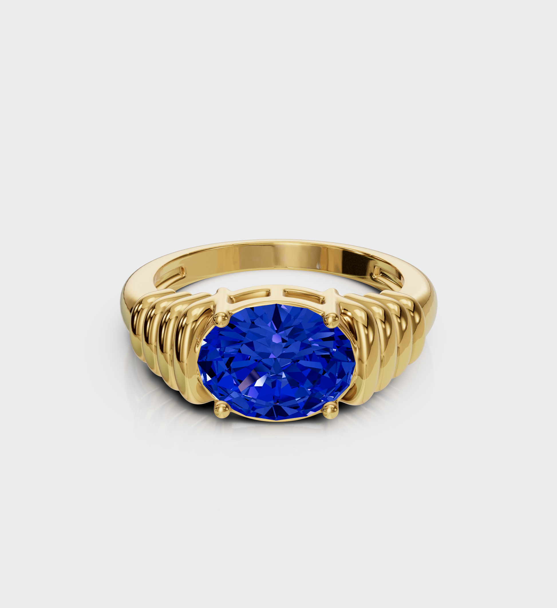 Blue Bold Ring