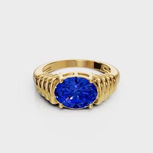 Blue Bold Ring