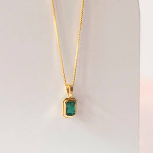 Emerald Charm Necklace