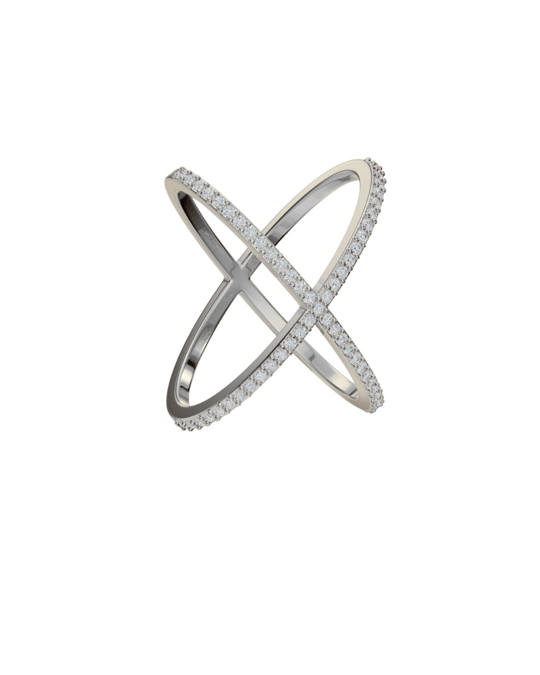 Criss Cross Diamond Ring