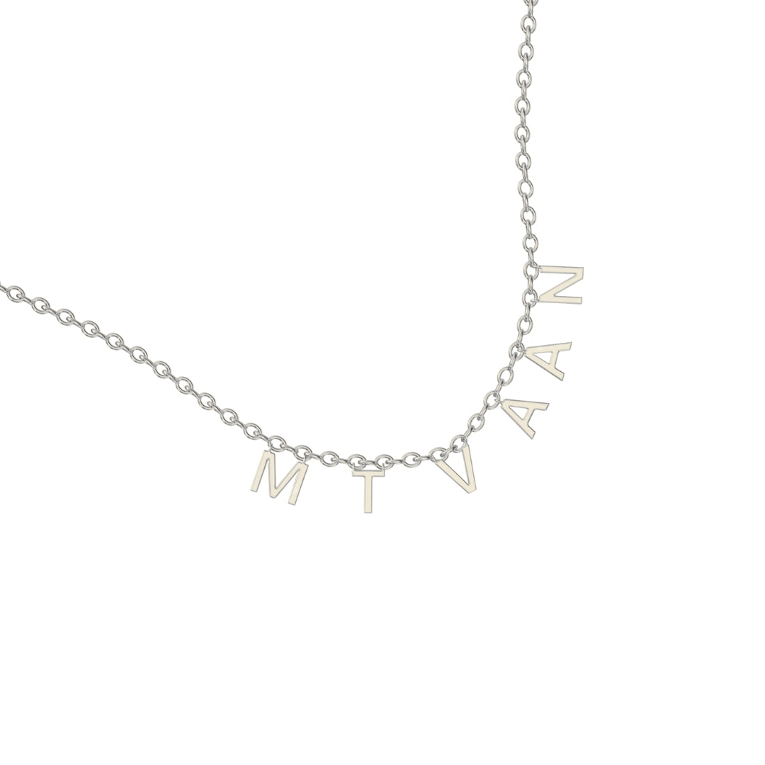 Debasree Banerjee in Customised Name Necklace