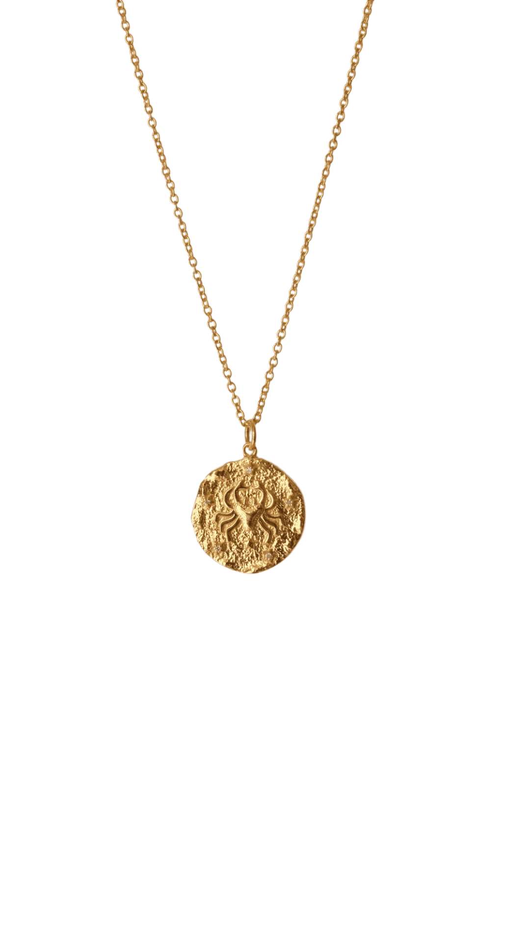 Dainty Cancer Zodiac Necklace Gold – ioolajewelry
