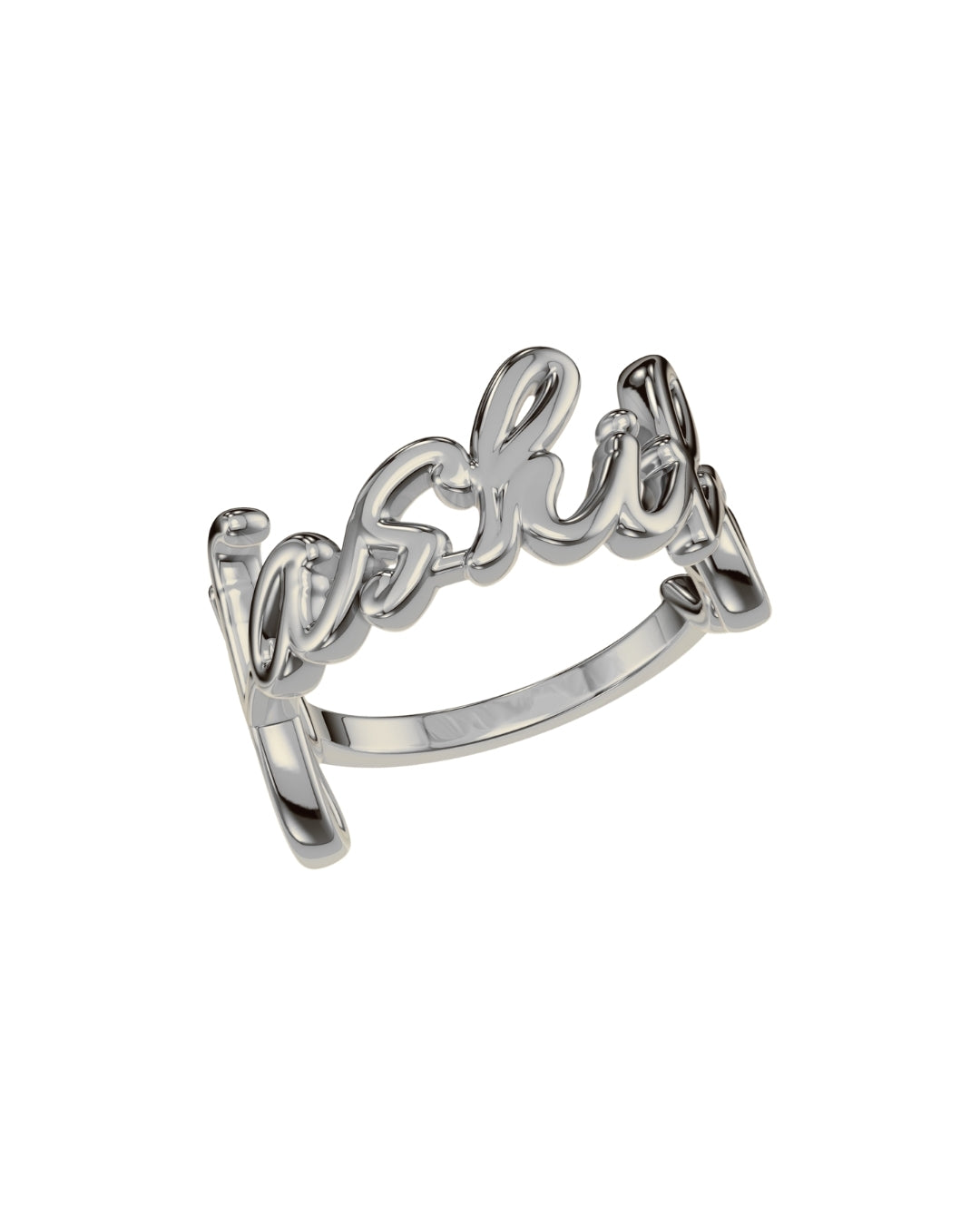 Cursive Name Ring