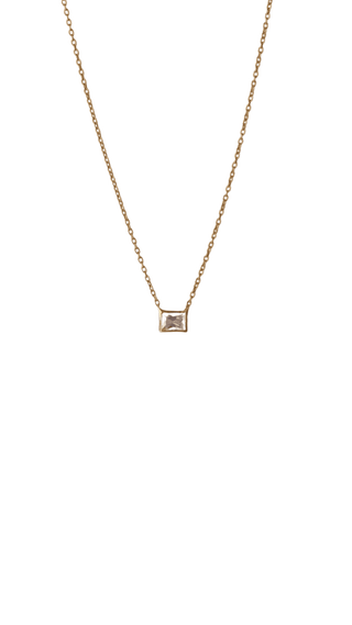 Rectangular Diamond Necklace