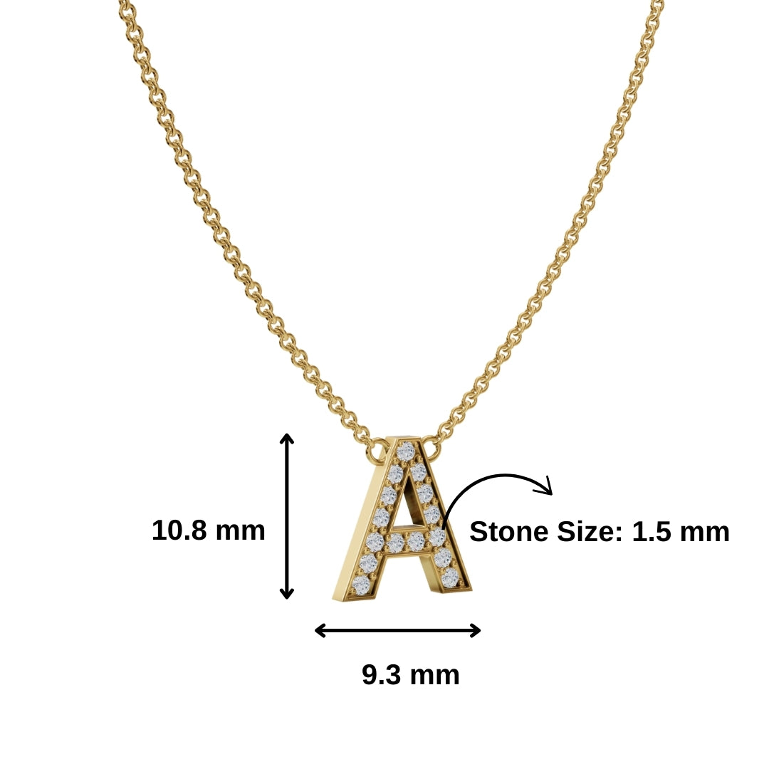 Initial Diamond Necklace