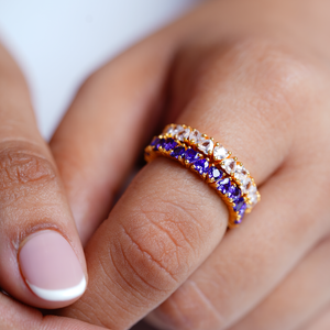 Lavender Love Eternity Ring