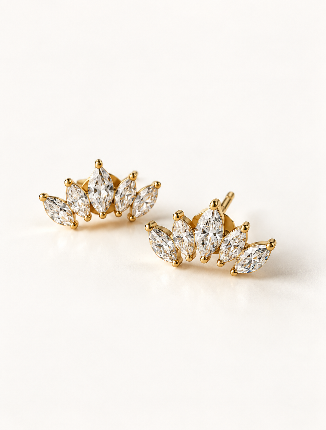 Marquise Wing Climber Stud