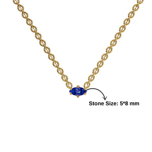 Marquise Sapphire Necklace