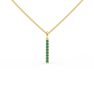 Emerald Bar Necklace